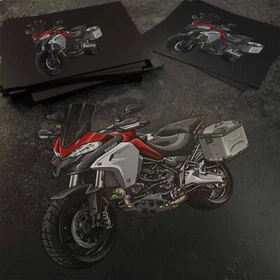 Ducati Multistrada 1260 Stickers - Set of 3 KissCut Motorcycle Decals for Rider
