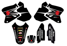 SUZUKI DRZ400 Drz400s Black Graphics Kit Decals Drz400sm drz400e Thick 21mm