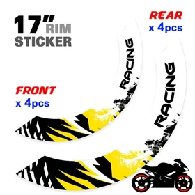For Suzuki Bandit GSF 1250 07-18 17 Wheel Inner Rim Stickers 17 inch S05W Red