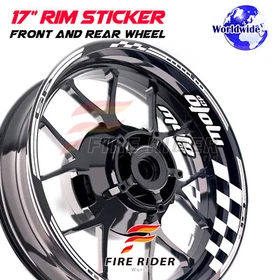 17'' Yellow Wheel Rim Decals GP01 Kit For Yamaha MT07 18-20 18 19 20 2020