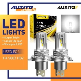 AUXITO H4 9003 LED Combo Headlight Kit Bulbs High Low Beam CANBUS Error Free USA