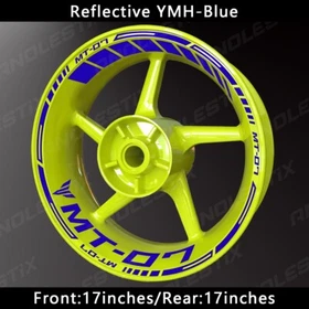 Reflective Motorcycle Wheel Sticker Rim Tape Decals Fits For YAMAHA MT07