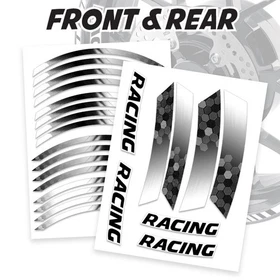 GB18 17'' Rim Wheel Stickers Decal Kit For Suzuki Bandit GSF 1250 07-18 17 16 15