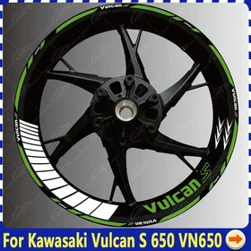 17" Front+Rear Wheel Hub Decal Rim Decoration Reflective For Kawasaki VulcanS650