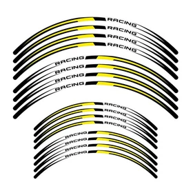 For HONDA CRF 450RX 17-23 22 21 Wheel Stickers Rim 21" 18" Dirt Bike R02B Yellow