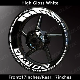 Reflective Motorcycle Wheel Sticker Rim Tape Decals Fits For YAMAHA MT03