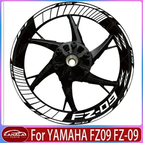 17" Front /Rear wheel decals Rim stickers Set For YAMAHA FZ09 FZ-09 motorcycle