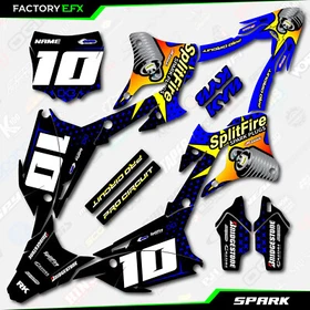 Blue Spark Racing Graphics Kit fits 22-25 Kawasaki KX85 Kx112 Decal Kx 85 112