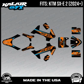 Graphics Kit for KTM Electric Mini SXE2 (2024+) Lethal - ORANGE