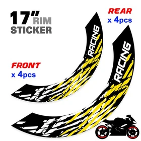 For Yamaha FZ10 MT-10 18-24 23 22 21 Wheel Inner Rim Stickers 17 inch S07B Blue