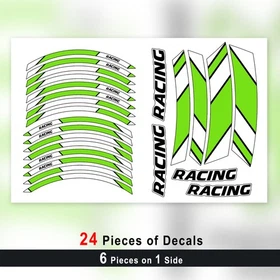 Green Custom Wheel Sticker GP06 For Kawasaki VULCAN S 650 EN650 Z1000 Z400