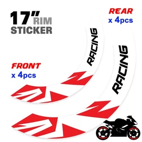 For Yamaha FZ10 MT-10 18-24 23 22 21 Wheel Inner Rim Stickers 17 inch S09W Red