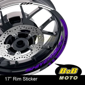 17" Blue Rim Wheel Decals Stickers AA02 For Aprilia SHIVER 900 17-19 17 18 19