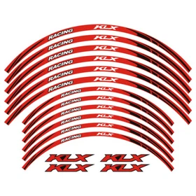 Tire Rim Wheels Stickers Decal Stripes Reflective For KAWASAKI KLX 400/R/SR 450R
