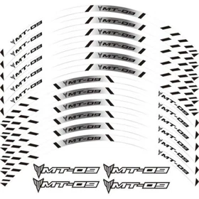 Motorcycle stripes Wheel Hub Rim Strip Sticker Decal For YAMAHA MT-09 15-19
