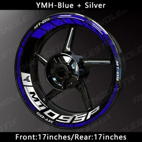 Reflective Motorcycle Wheel Sticker Rim Tape Decals Fits For YAMAHA MT09SP