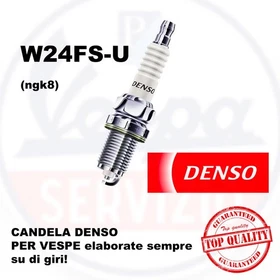 DENSE CANDLE W22FS - W24FS for Vespa Piaggio 50-90-125-200 (1946-20xx)