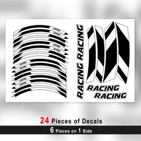 Orange 17 inch GP06 Wheel Sticker For Suzuki TL 1000 R / S SV650X