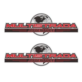 Ducati Multistrada 950 1260S ENDURO Tail Top Side Panniers Luggage Sticker