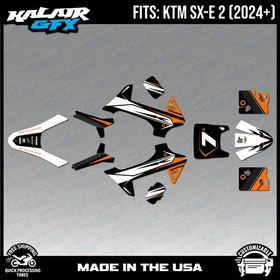 Graphics Kit for KTM Electric Mini SXE2 (2024+) Bash - ORANGE