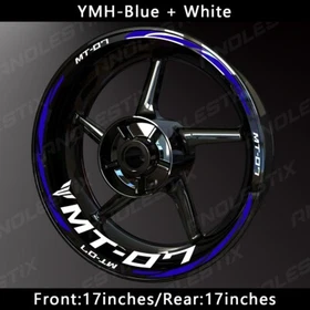 Reflective Motorcycle Wheel Sticker Rim Tape Decals Fits For YAMAHA MT07