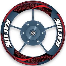 Orange Racing Decal Wheel Sticker 17 inch BP03 For Suzuki SV 650X 19 20