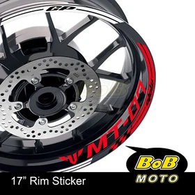 BLUE AA01  17" Wheel Rim Decals Sticker For Yamaha MT07 MT-07 2018-2020 18 19 20