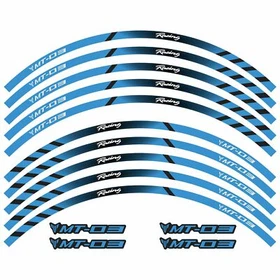 For Yamaha MT-03 17" Motorcycle Reflective Wheel Rim Tape Decal Stripes Sticker