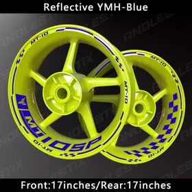 Reflective Motorcycle Wheel Sticker Rim Tape Decals Fits For YAMAHA MT10SP