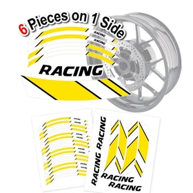 For Suzuki GSXS750 V-STROM 250 SV650X Yellow Rim Vinyl Decal Sticker GP06