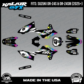 Graphics Kit for Suzuki DR-Z4S DR-Z4SM DRZ4SM 2025 2026 Division-RAINBOW