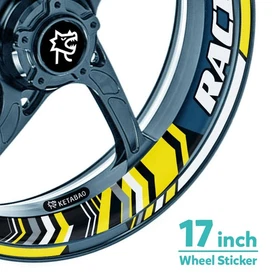 Racing BP 17 inch Rim Wheel Stickers Decals For Suzuki Bandit GSF 1250 07-18 17