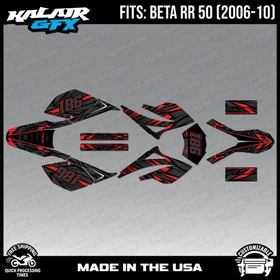 Graphics Kit for Beta RR50 (2006-2010) Twitch Series - RED