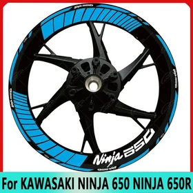 17" For KAWASAKI NINJA 650 NINJA 650R Wheel rims waterproof reflection decal New