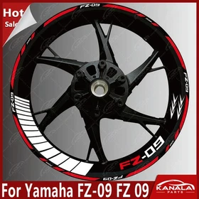 1 Set For Yamaha FZ-09 FZ 09 17 inch Motorcycle Wheel Reflective Decal Sticker