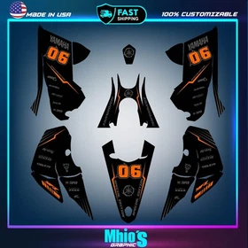 Yamaha YFZ 450R 450X Graphics kit (2014  to 2026) decals stickers ATV UTV