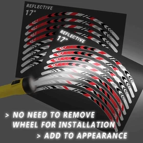 Reflective Sticker Stripes Yellow Pattern SH14 For Yamaha MT03 MT-3 18-20 19