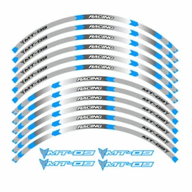 FOR YAMAHA MT-09 MT09 17 inch RIM STRIPES WHEEL DECAL TAPE STICKER KIT