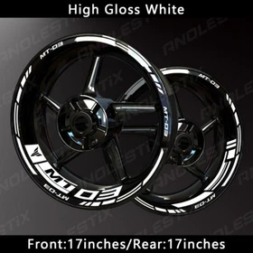 Reflective Motorcycle Wheel Sticker Rim Tape Decals Fits For YAMAHA MT03