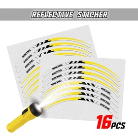 SH18 Yellow Reflective Wheel Sticker Tape For Honda CBR1000RR-R Fireblade 20-21