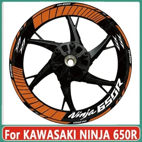 2026 NEW 17" For KAWASAKI NINJA 650R Front Rear wheel Hub Rim Reflective Sticker