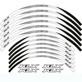FOR KAWASAKI KLX 400R 2003-2005 400 2000-2016 21" 18" RIM STRIPES WHEEL STICKERS