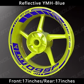 Reflective Motorcycle Wheel Sticker Rim Tape Decals Fits For YAMAHA MT09SP