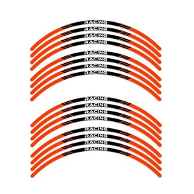 Red STRIPE3 17 inch Edge Rim Sticker For Kawasaki Ninja 650R 17 18 19 20 21
