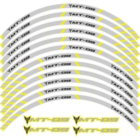 Motorcycle stripes Wheel Hub Rim Strip Sticker Decal For YAMAHA MT-09 15-19