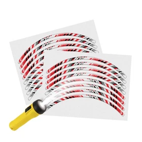 Reflective Wheel Sticker Stripes SH15 For Kawasaki Ninja 650R 2006-2021