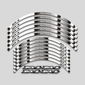 Fron 21" Rear 18" Wheel Rim Decal Sticker for Suzuki DRZ DR-Z 400 400S 400E