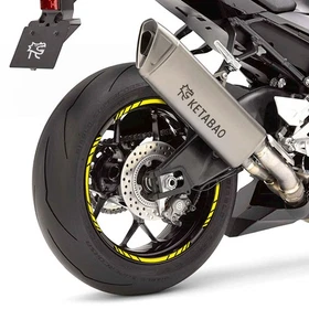 For Yamaha MT07 18-24 23 22 21 20 19 Wheel Edge Rim Stickers 17 inch S06B Green