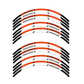 Orange STRIPE4 Wheel Sticker 17 inch Rim For Kawasaki Ninja 650R 17 18 19 20 21