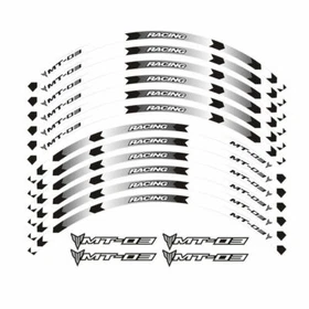 MOTORCYCLE RIM "17 STRIPES WHEEL DECALS TAPE STICKERS FOR YAMAHA MT03 MT-03